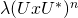 Rendered by QuickLaTeX.com \lambda (UxU^*)^n
